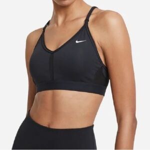 Nike Women's Black V-Neck Indy Sports Bra